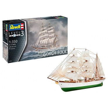 KIT PARA MONTAR REVELL BARCO GORCH FOCK 1/350 75 PEÇAS REV 05432